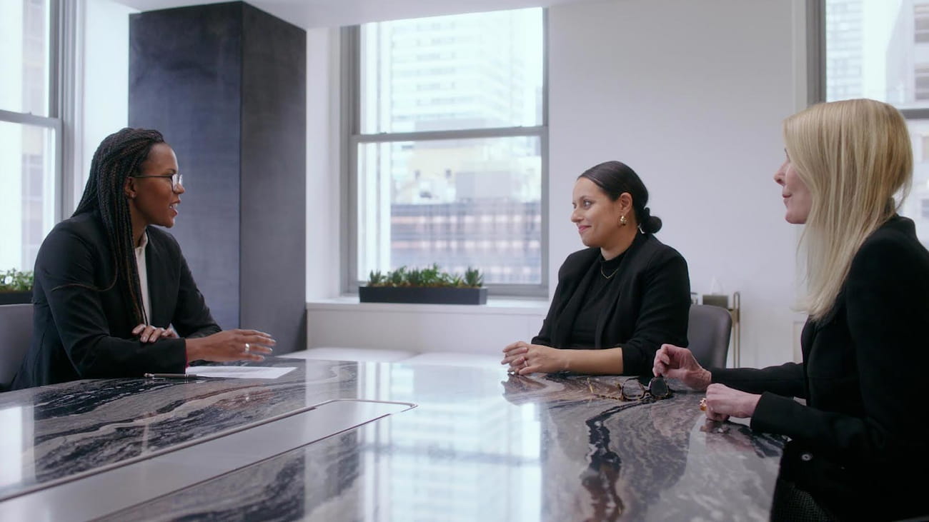 A video of women discussing the potential impact of putting more money in the hands of women investors and founders.