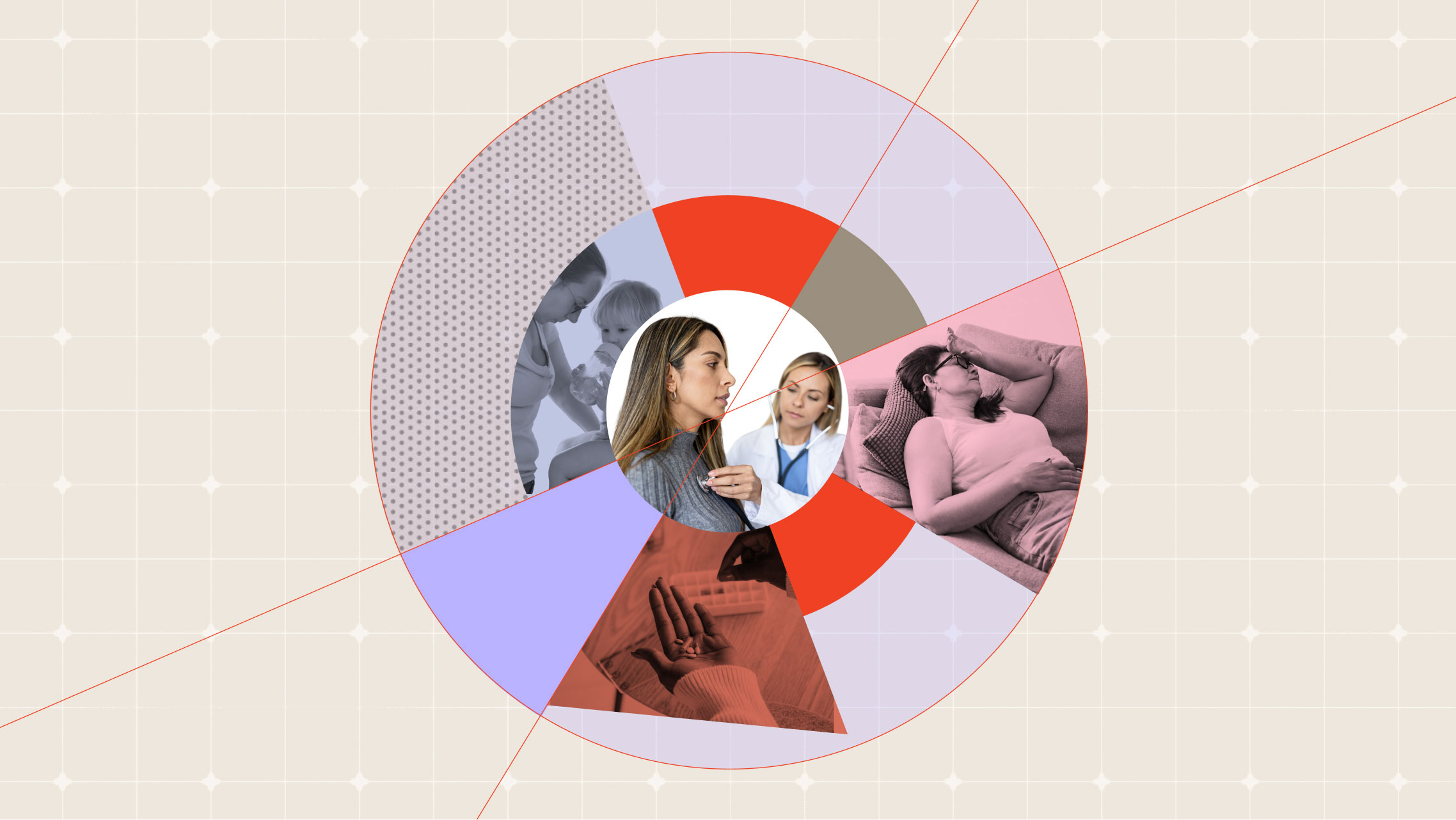 Women experiencing different healthcare needs at varying stages of their lives.