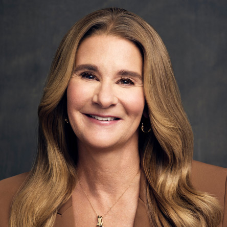 A headshot of Melinda French Gates, Founder of Pivotal Ventures.