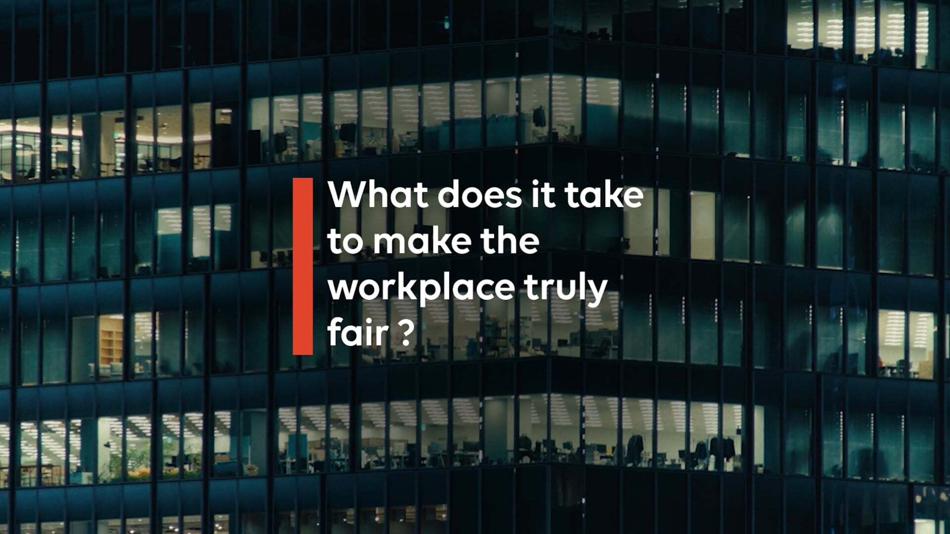 A video of Harvard University social scientist Iris Bohnet, speaking direct to camera with animated illustrations, explaining the systemic ways organizations can embed fairness into their structures.