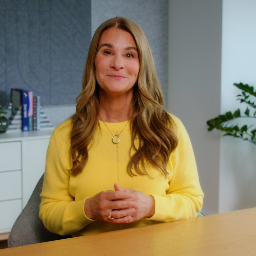 Melinda French Gate announces the WIN Challenge.